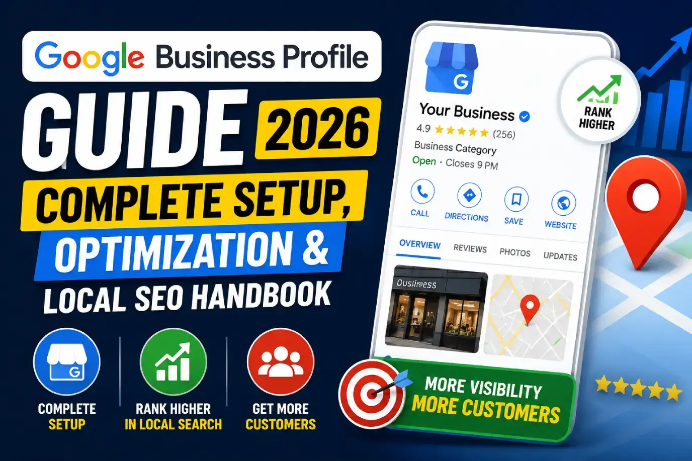 Google Maps local pack search result with an optimized business listing highlighted